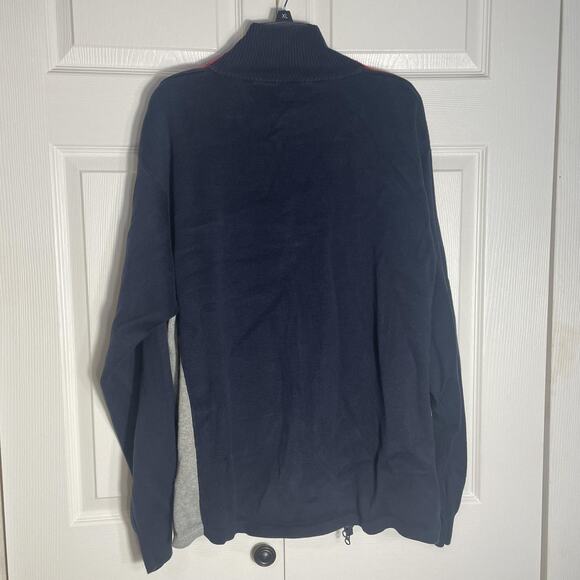 Vintage Y2K Nautica Competition Jacket Men‎ 2XL Full Zip Track Colorblock Knit - Picture 2 of 14